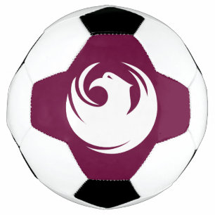 Patriotic Soccer Ball with Flag of Phoenix City