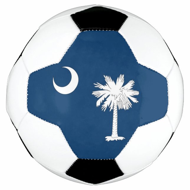 Patriotic Soccer Ball with Flag of South Carolina (Front)