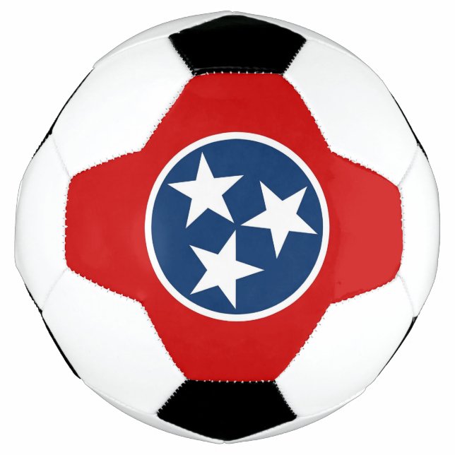 Patriotic Soccer Ball with Flag of Tennessee (Front)