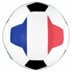 Patriotic Soccer Ball with France Flag