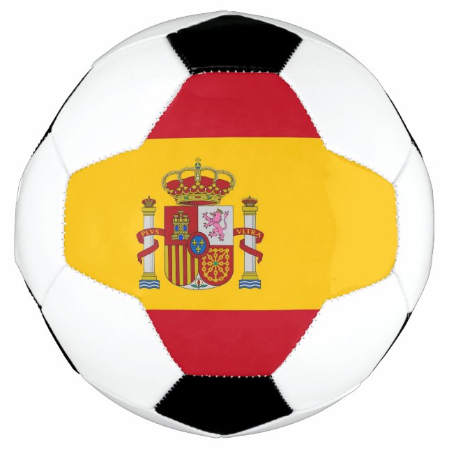 Patriotic Soccer Ball with Spain Flag (Front)
