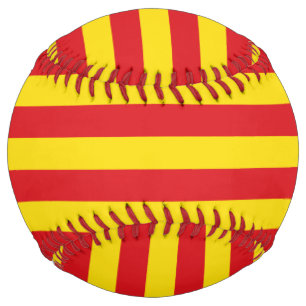 Patriotic Softball with flag of Catalonia