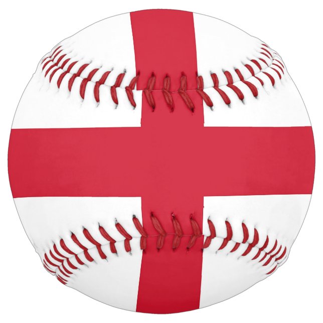 Patriotic Softball with flag of England (Front)