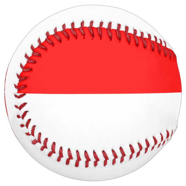 Patriotic Softball with flag of Indonesia (Front Left)