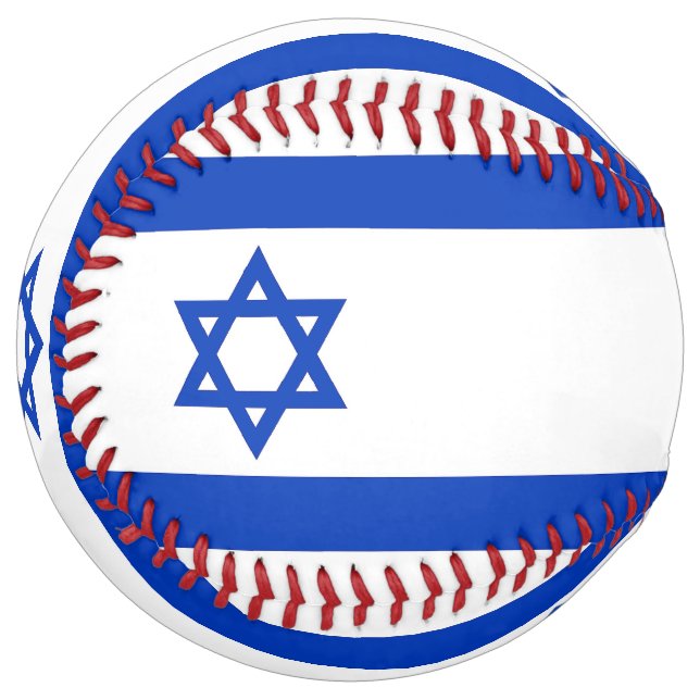 Patriotic Softball with flag of Israel (Front Left)