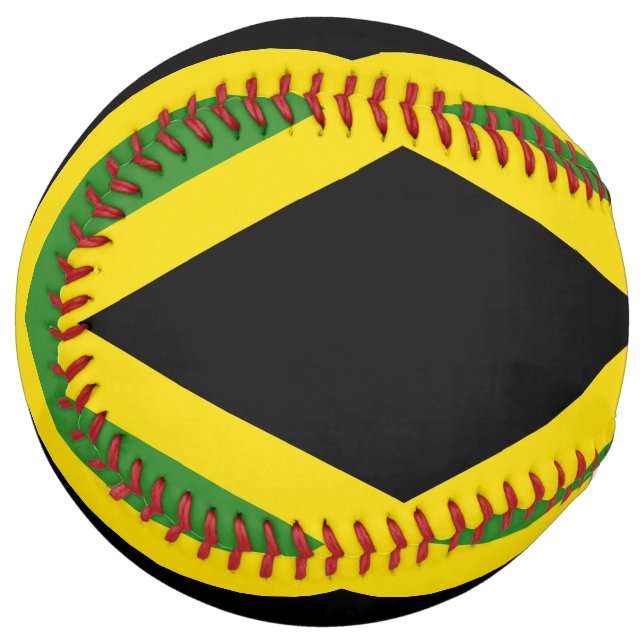 Patriotic Softball with flag of Jamaica (Front Left)
