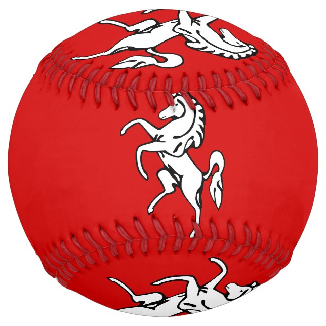Patriotic Softball with flag of Kent County (Back)