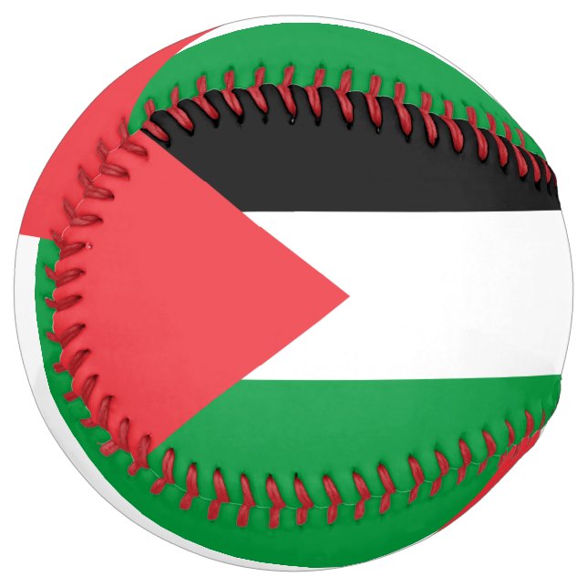 Patriotic Softball with flag of Palestine (Front Left)