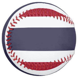 Patriotic Softball with flag of Thailand