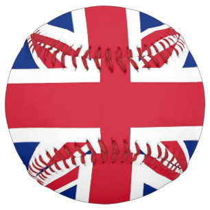 Patriotic Softball with flag of United Kingdom