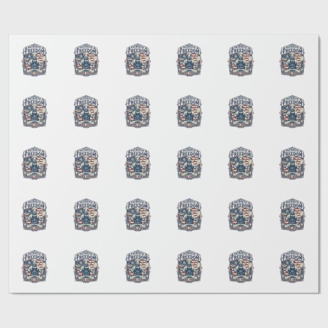 Patriotic Sourdough Baker Wrapping Paper (Flat)