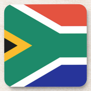Patriotic South Africa flag Bokke Coaster