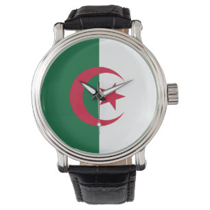 Patriotic, special watch with Flag of Algeria