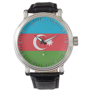 Patriotic, special watch with Flag of Azerbaijan