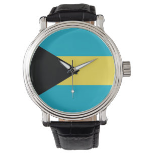 Patriotic, special watch with Flag of Bahamas