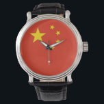 Patriotic, special watch with Flag of China<br><div class="desc">Add a touch of cultural pride to your accessory collection with our exclusive hand watch featuring the flag of China! Crafted with meticulous attention to detail, this hand watch is more than just a timepiece; it’s a celebration of Chinese heritage and national pride. The elegant design prominently displays the iconic...</div>