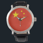 Patriotic, special watch with Flag of China<br><div class="desc">Add a touch of cultural pride to your accessory collection with our exclusive hand watch featuring the flag of China! Crafted with meticulous attention to detail, this hand watch is more than just a timepiece; it’s a celebration of Chinese heritage and national pride. The elegant design prominently displays the iconic...</div>