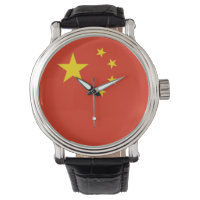 Patriotic, special watch with Flag of China