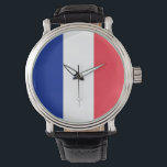 Patriotic, special watch with Flag of France<br><div class="desc">Make a timeless statement with our exclusive hand watch featuring the flag of France! Crafted with meticulous attention to detail, this hand watch is not just a functional accessory; it’s a celebration of French culture and heritage. The vibrant design prominently showcases the iconic French flag, making this watch a unique...</div>