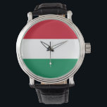Patriotic, special watch with Flag of Hungary<br><div class="desc">Discover timeless elegance with our exquisite pocket watch featuring the flag of Hungary! This pocket watch is more than just a timekeeping accessory; it’s a celebration of Hungary’s rich cultural heritage and national pride. The striking design prominently showcases the Hungarian flag, making it a unique and meaningful way to express...</div>