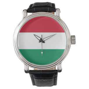 Patriotic, special watch with Flag of Hungary