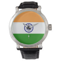 Patriotic, special watch with Flag of India
