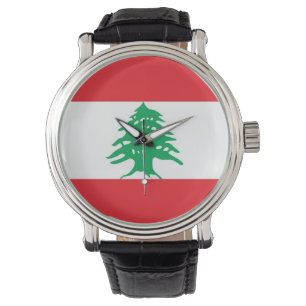 Patriotic, special watch with Flag of Lebanon