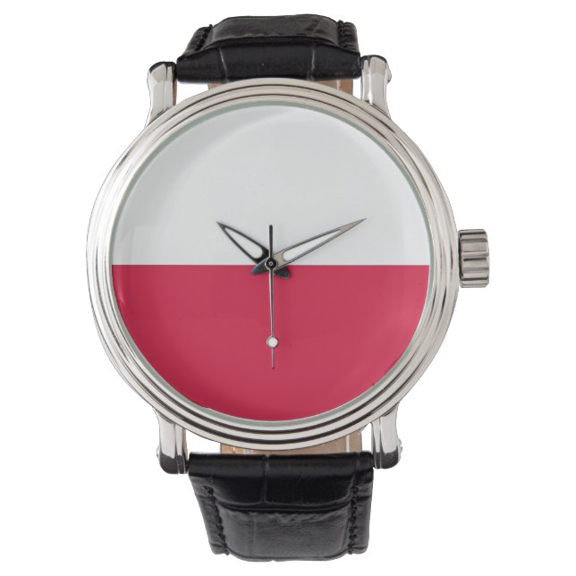 Patriotic, special watch with Flag of Poland (Front)
