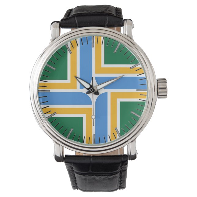 Patriotic, special watch with Flag of Portland (Front)