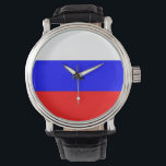 Patriotic, special watch with Flag of Russia<br><div class="desc">Elegant,  patriotic wrist watch with Flag of Russia. This product its customisable.</div>