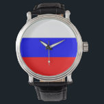 Patriotic, special watch with Flag of Russia<br><div class="desc">Elegant,  patriotic wrist watch with Flag of Russia. This product its customisable.</div>
