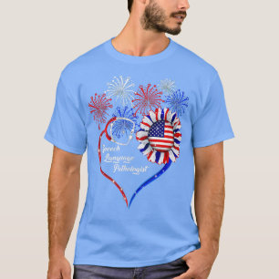 Patriotic Speech Language Pathologist 4th Of July T-Shirt