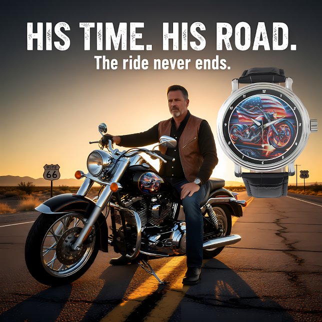 Patriotic Sport Bike, Lunar Ride Watch. Watch (Creator Uploaded)