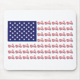 Patriotic Sport Bike Mouse Pad