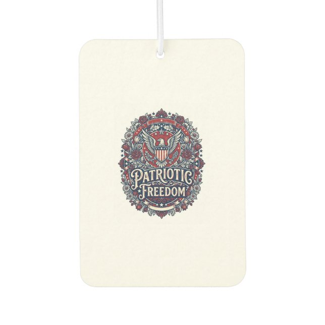 Patriotic Spring Garden Vector Graphic Tee Car Air Freshener (Front)