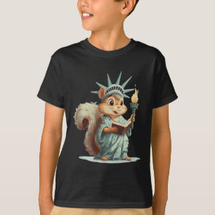 Patriotic Squirrel Costume For Usa Symbolic Lovers T-Shirt