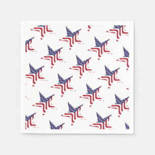 Patriotic Star American Flag Patriotic Napkins