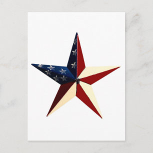 Patriotic Star Postcard