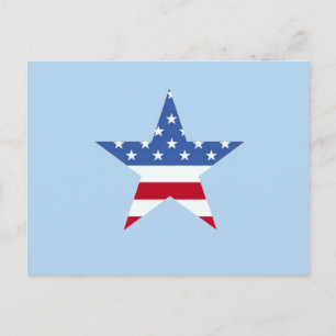 Patriotic Star Postcard