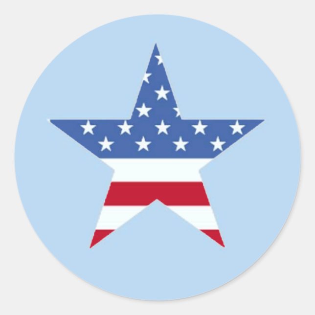 Patriotic Star Sticker (Front)