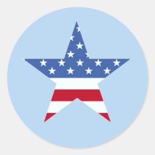 Patriotic Star Sticker