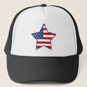Patriotic Star Trucker Hat