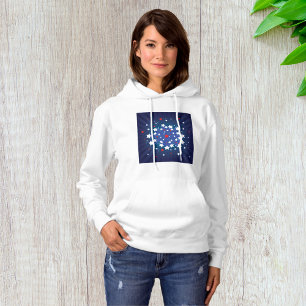 Patriotic Starburst Red White and Blue USA Hoodie