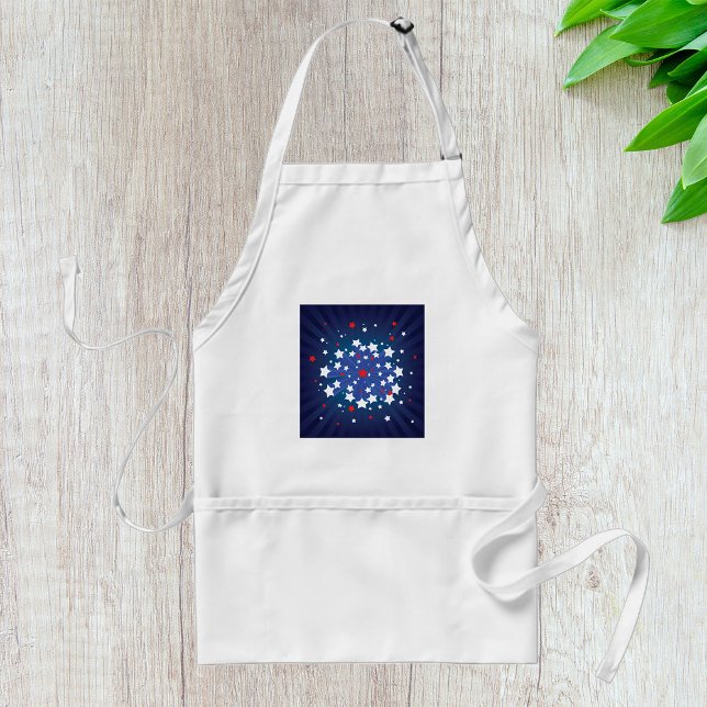 Patriotic Starburst Red White and Blue USA  Standard Apron (Creator Uploaded)