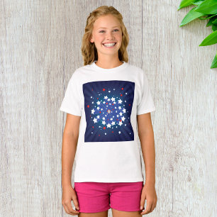 Patriotic Starburst Red White and Blue USA  T-Shirt