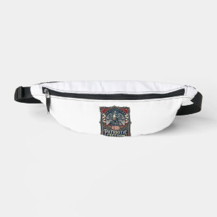 Patriotic Stargazer Vector Graphic Tee Bum Bags