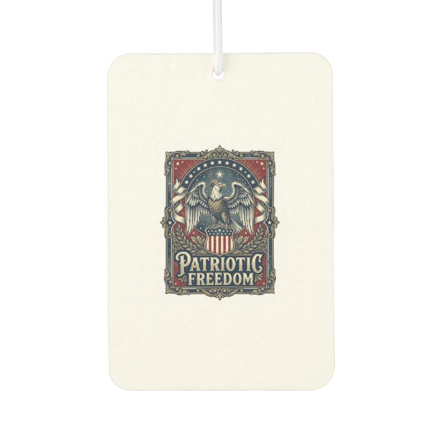 Patriotic Stargazer Vector Graphic Tee Car Air Freshener (Front)