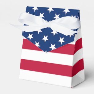 Patriotic Stars And Stripes American Flag  Favour Box