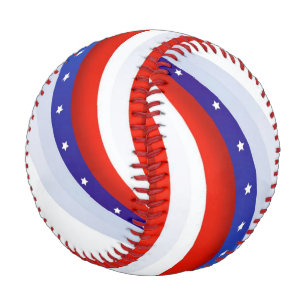 Patriotic Stars and Stripes Baseball