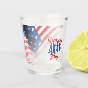 Patriotic Stars‑and‑Stripes Celebration Art Shot Glass